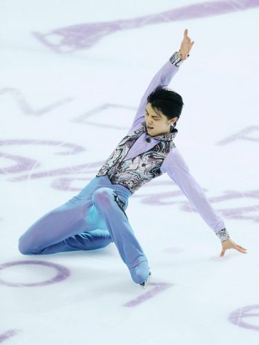 世界最高の羽生結弦。見せ場の部分では観客あおり一体に