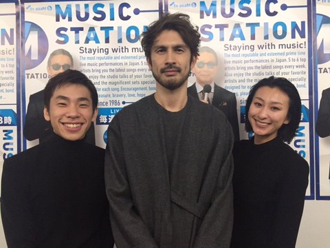 浅田舞と織田信成がミュージックステーションに出演し平井堅の曲でコラボ演技を披露