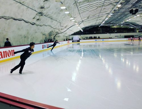 夜のサブリンクの練習に羽生結弦選手は参加せず。宇野昌磨選手・田中刑事選手は参加し調整