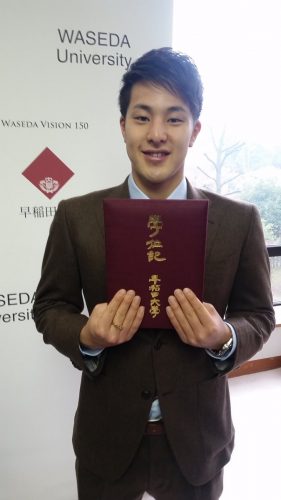 競泳の瀬戸大也が早大卒業式に出席「羽生くんに会いたかった」と残念そうにコメント