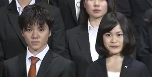 宇野昌磨と宮原知子が並ぶと新入社員みたいで可愛くて初々しい