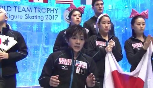 羽生結弦選手がジャンプの着水に失敗する際に心配そうに見守る宇野昌磨選手の反応が可愛いとファンの間で話題に
