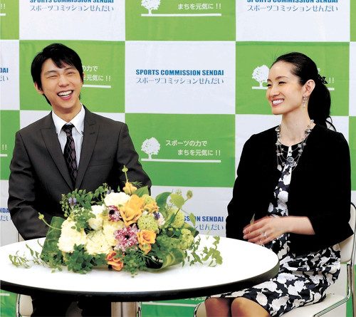 羽生結弦・荒川静香。挑戦し成長し続ける事を地元仙台の聖地に誓う