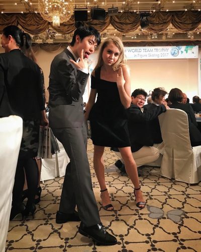 羽生結弦とエレーナ・ラジオノワのツーショットがワイルドすぎる(笑)