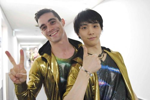 朝から爽やか。羽生結弦とハビエル・フェルナンデスのツーショット写真を公開