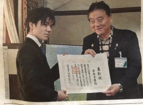 アイドル顔負けのルックスの良さ。宇野昌磨のイケメンさに名古屋市長も惚れ惚れ？