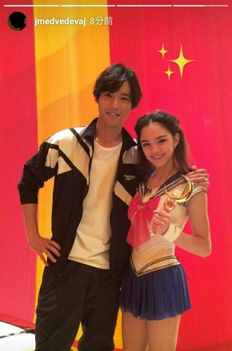 メドベージェワと福士蒼汰のツーショット写真を公開。イケメンと美少女の共演。