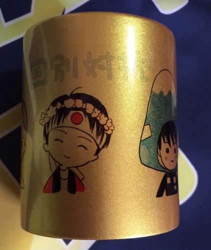 可愛い羽生結弦選手のイラストが描かれた黄金のマグカップが素敵過ぎる