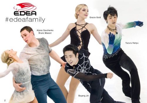 EDEA2017最新カタログにHope & Legacyの羽生結弦と惑星~スターウォーズの宮原知子がセンターに
