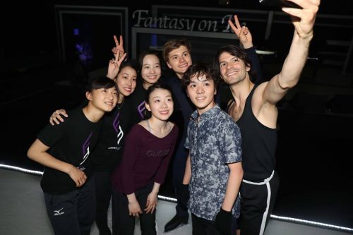 ステファンランビエールが豊田シティに到着。中京大学で宇野昌磨選手への振り付け練習かな？