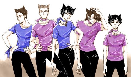 キャッツアイに扮した羽生結弦選手らのイラストがカッコいい