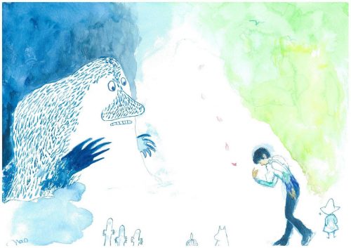 フィンランド大使館主催のイラストコンテストで羽生結弦選手をモデルに描かれた「君は春を連れてきたんだね！」が審査員特別賞を受賞