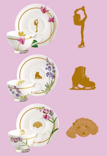 浅田真央に贈られる愛知県民栄誉賞の記念品を公開。可愛らしい特注のティーセット