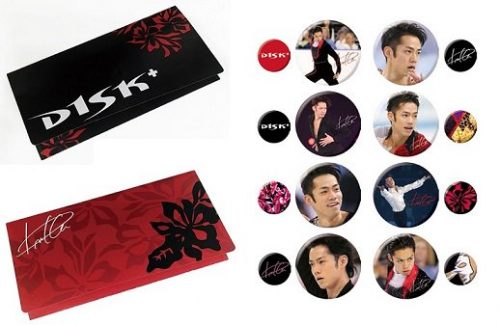 高橋大輔の缶バッジセット＆チケットケースセットが8月26日に新発売。