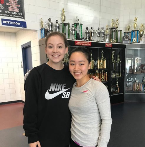 グレイシー・ゴールドと樋口新葉のツーショット写真を公開。パトリックちゃんやシブズ兄妹とも一緒に練習しているみたいだ