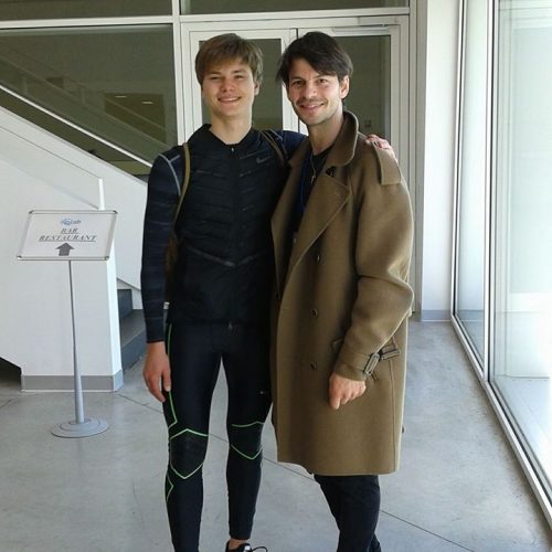 ランビエールとラトデニ君のツーショットを公開。かなり体格が大きく成長してる