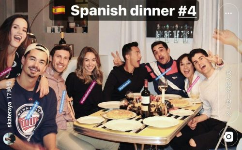 ハビエル・フェルナンデスらがパトリック・チャンを招いて食事会を開催。