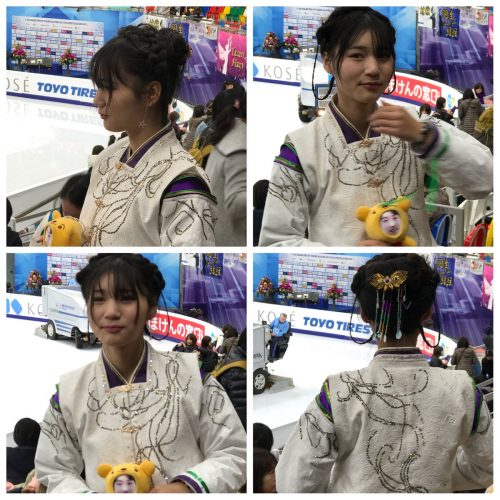美女中国人が羽生結弦のSEIMEIを忠実にコスプレして応援