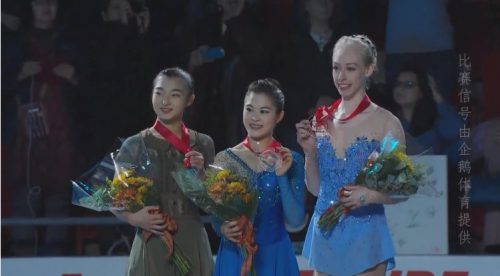 スケートアメリカ大会2017。女子FS宮原知子が優勝。坂本花織は２位。樋口新葉のＧＰファイナル進出が決定