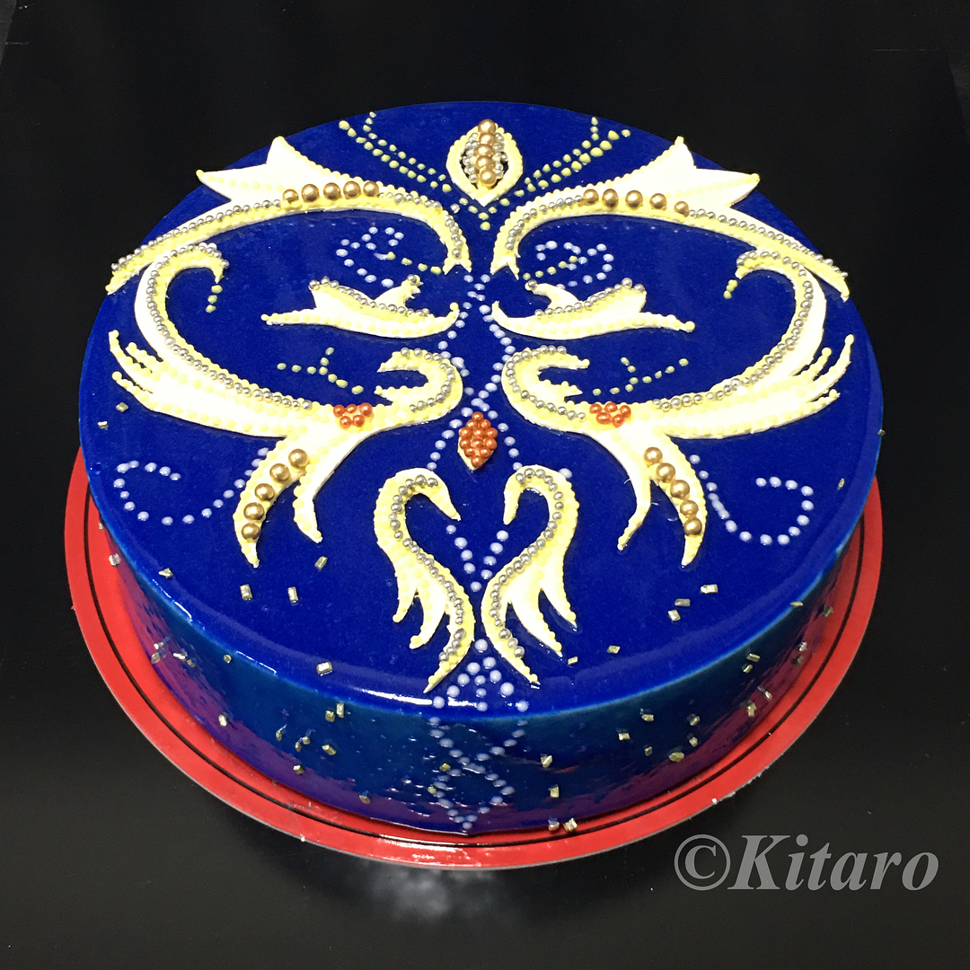 宇野昌磨選手の誕生日をお祝いして作られたトゥーランドットケーキが芸術的で美味しそう。