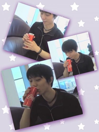 真逆なイメージ？羽生結弦がコカ・コーラを飲む姿にファンも驚き。平昌の祝杯はコーラで決まりかな？