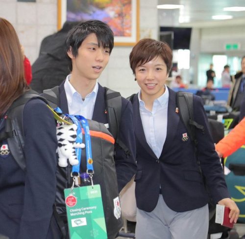 羽生結弦と小平奈緒の２ショット！２人ともキラキラしてて輝いてる！