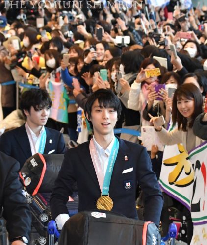 日本選手団帰国！羽生結弦、宇野昌磨会見まとめ