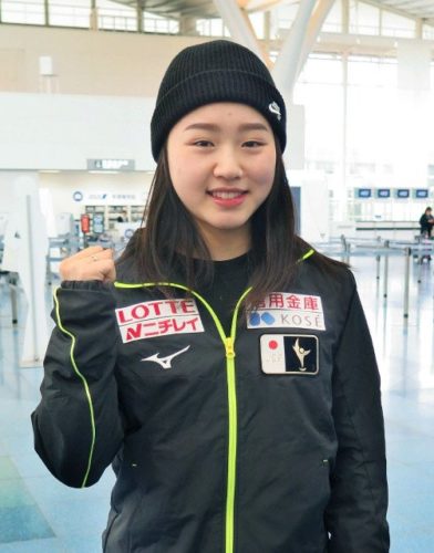 樋口新葉、世界選手権へ出発　平昌五輪で刺激「目標は合計210点以上」