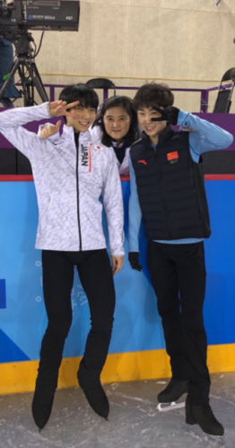 羽生くんに降ってきたプーさんのぬいぐるみをもらえたか？と聞かれてボーヤン「もらってないけど、プーさんを好きな本人からハグはもらった(ドヤ顔)」