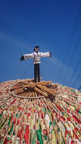 「傘鉾の奉納」今年のてっぺんは羽生結弦!!藤井七段、西郷どん、シャンシャンでした。→カカシかと思ったwww