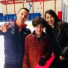宇野昌磨とアグノエルと樋口美穂子先生の３ショットが公開！ １年前も同じ３ショットがあった！