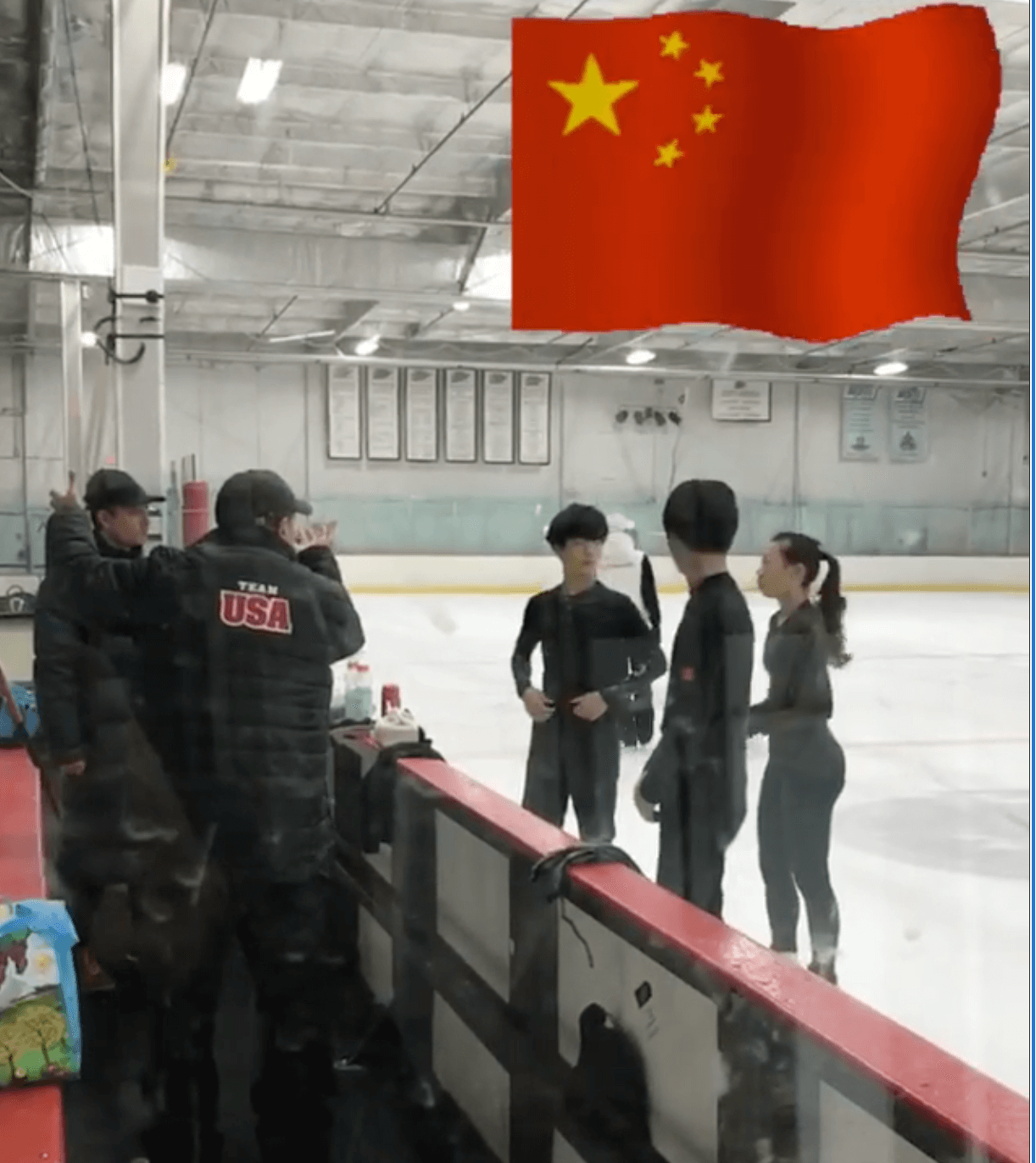 チームラファのリンクに中国チームが練習に！中国の北京五輪への力の入れ方が凄い！