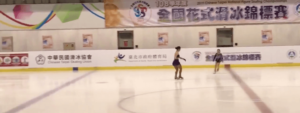 台湾全国フィギュアスケート選手権の練習中に細田采花が3Aを！