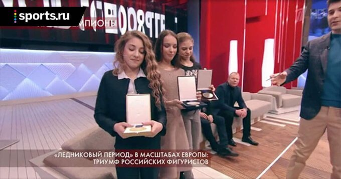 ロシアのテレビ番組「Pust' Govoryat」にユーロのメダリストが集合！