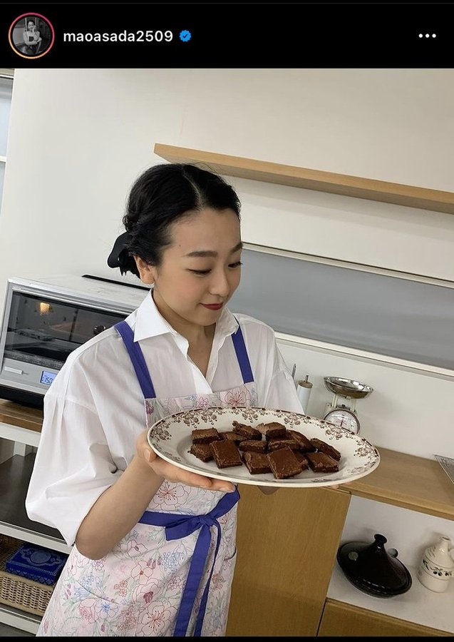 浅田真央さんがチョコ菓子を作ったら…「誰かにあげるの？」「もらいたい」などの声