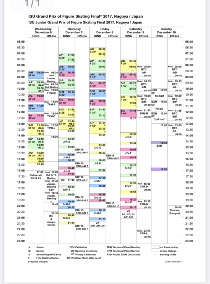 GPF通しで初日から練習を見たい「関東からだと前入りしないと難しい？」「東京なら始発で余裕…7時台出発でも大丈夫」