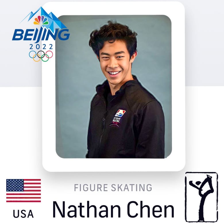 【投稿】NBC Olympics  Beijing2022「ネイサン・チェン選手のページ出来てました」