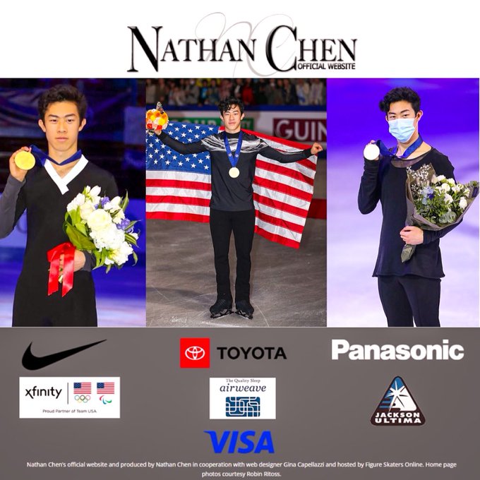 ネイサン・チェン選手のスポンサーに VISA が追加！　～Nathan Chen OFFICIAL WEBSITE～