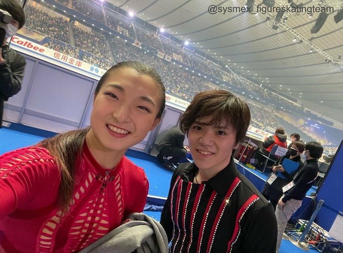 坂本花織と宇野昌磨、NHK杯フィギュアでのツーショットが公開！　～sysmex ig より～