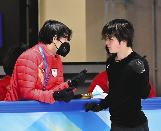 宇野昌磨がステファン・ランビエルコーチの北京入りを喜ぶ「一番調子いい練習を見せられた」