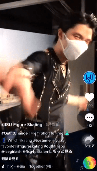 結弦さん「懐かしいの思い出した 去年の4月13日だった」　～ISU公式のTikTok～喜んで参加してそう