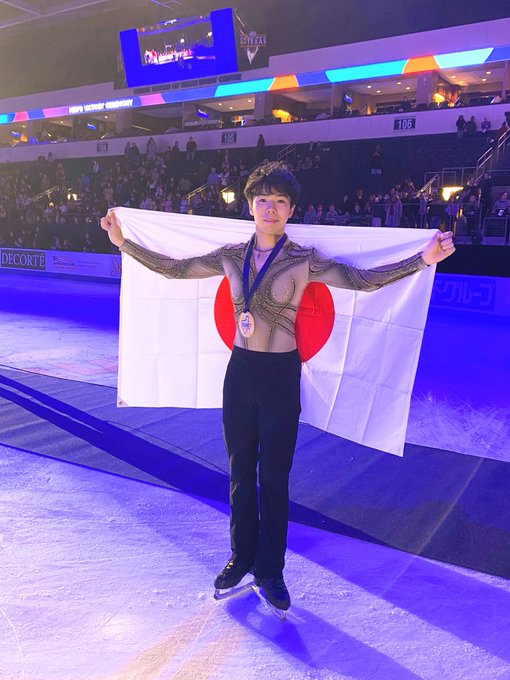 日本スケート連盟　GPスケートアメリカ 男子シングル　佐藤駿選手が3位に