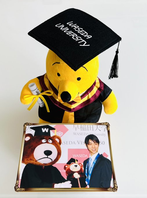 早稲田大学がRE_PRAY応援。ライビュ・グッズまでなぜか紹介。羽生は早稲田の自慢の卒業生。