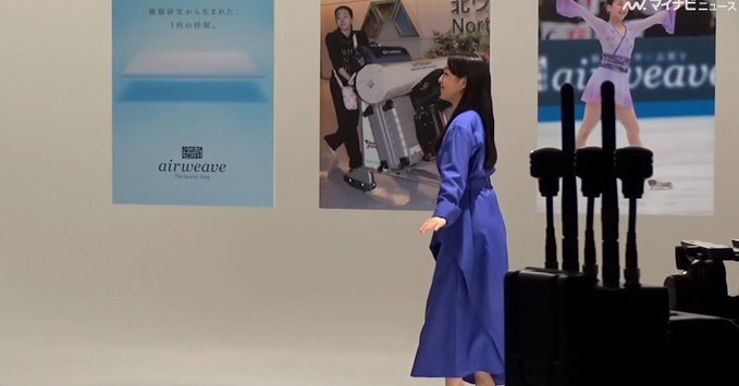 【動画】浅田真央、休憩中 無邪気にトコトコ歩く姿がかわいい　エアウィーヴ新CMメイキング映像公開