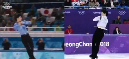 お手本のような 羽生くんのジャンプ 　基礎に忠実