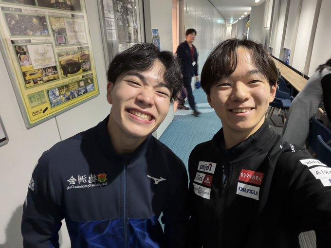 鍵山優真と岡慎之助の「五輪メダリスト同級生対談」がサタステで実現ｗｗｗ4年ぶりの再会に氷上スレも胸熱！「中京大の誇りｗ」「最強世代すぎるだろ」と冬夏王者の共演に期待の嵐！競技の壁を超えた神コラボ対談、めちゃくちゃ楽しみやな！