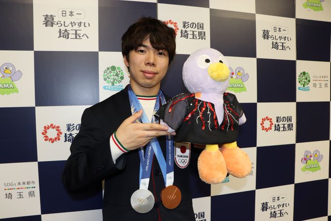 佐藤駿、母校・埼玉栄で報告会「人生の転換期」と振り返り、来季へ「メダルの色変える」と決意